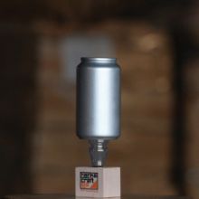 Picture of Tap Handle, Wood, Cans (12oz, 16oz, Slim) 12oz Standard / Silver / Silver