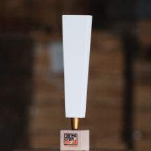 Picture of Tap Handle, Wood, STS White / Gold