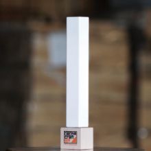 Picture of Tap Handle, Wood, Tall Four-Sided White