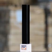 Picture of Tap Handle, Wood, Tall Four-Sided Black