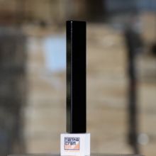 Picture of Tap Handle, Wood, Tall Three-Sided Black