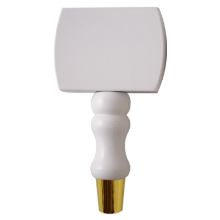 Picture of Tap Handle, Wood, T7000 on DTB Spindle White / Gold