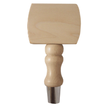 Picture of Tap Handle, Wood, T7000 on DTB Spindle Natural / Silver