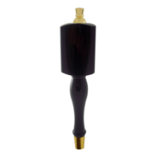Picture of Tap Handle, Wood, MS on LBT Spindle, Black Finish Gold