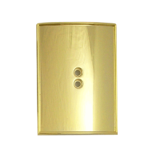 Picture of Tap Handle Hardware, Shields Gold / Curved Vertical Rectangle